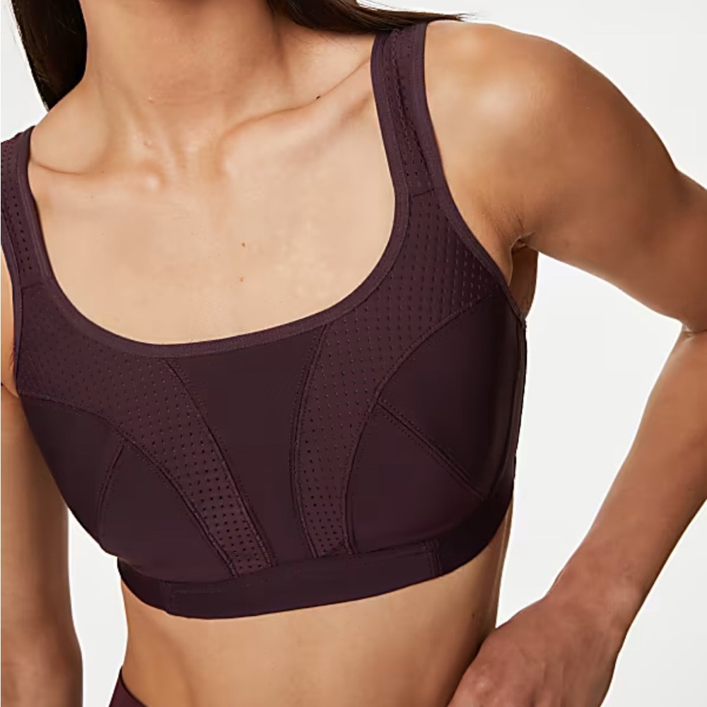 2/$25 Non-wired sports bra white 38H Marks & Spencer